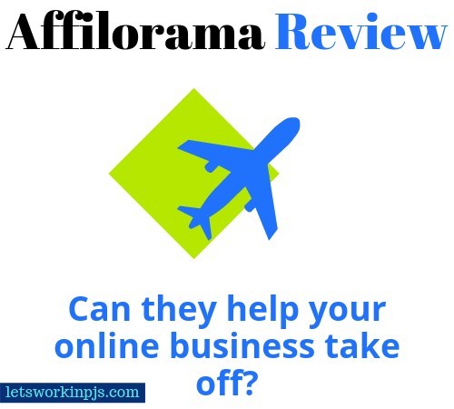 Affilorama review image of airplane and text that reads affilorama review